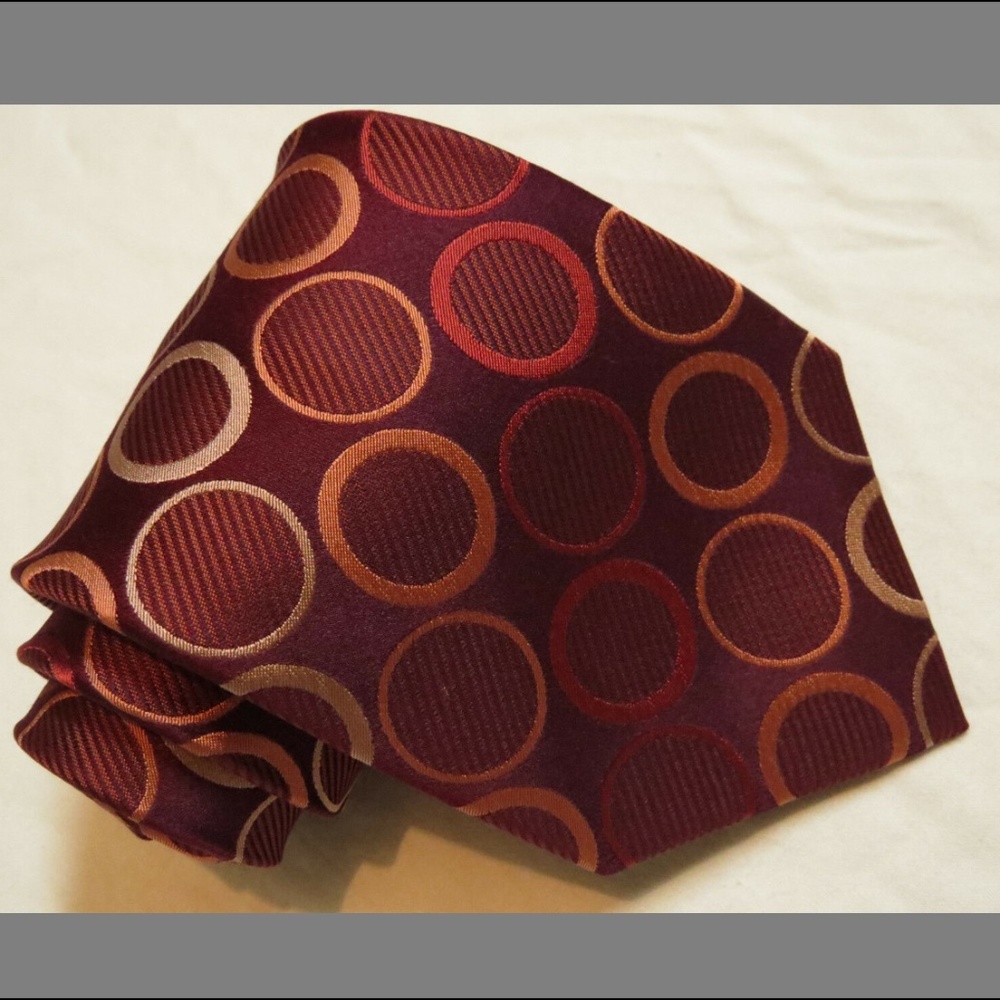 Maroon BCBG MAX AZRIA Attitude Silk Tie Necktie
